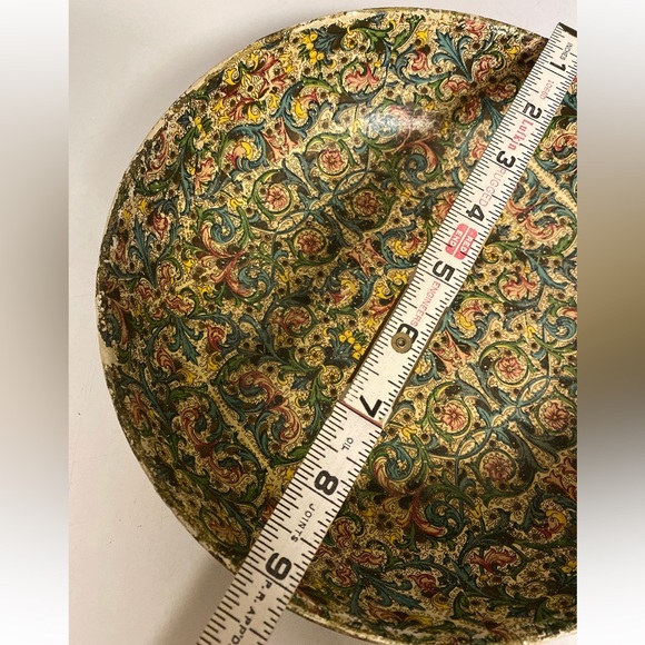 Alfred E. Knobler Viking Import Bowl Alcohol Proof Paper Mache Dish - Picture 2 of 10